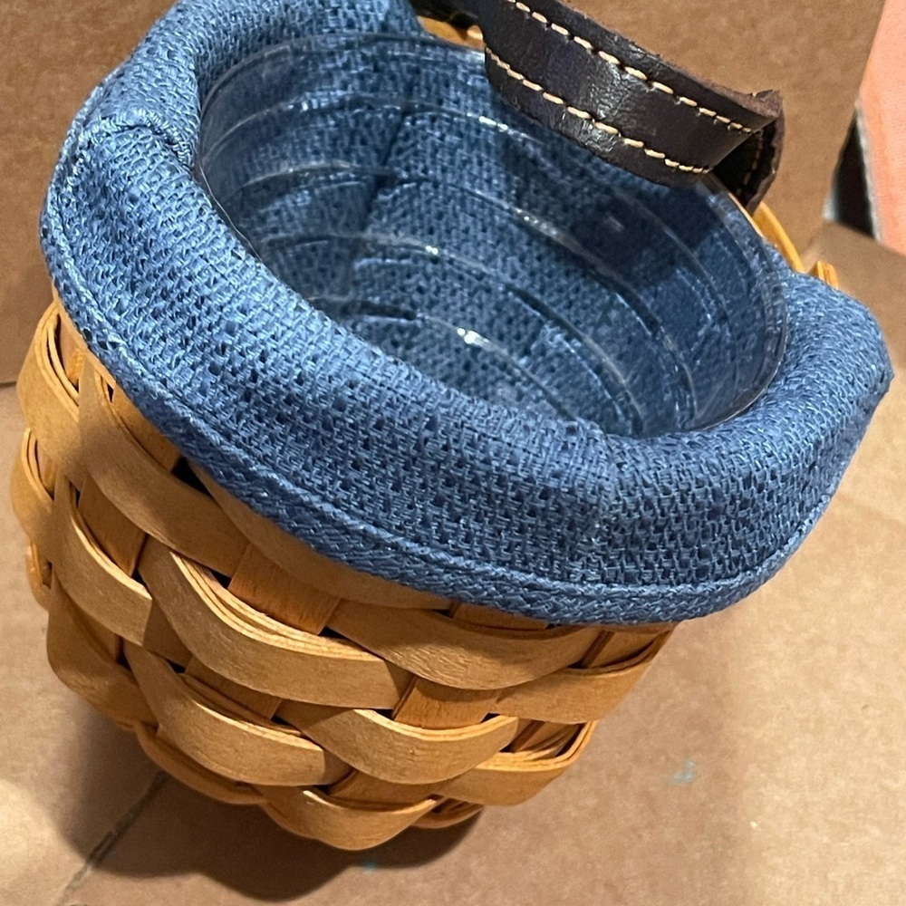 Longaberger XS Gatehouse Blue liner and Protector